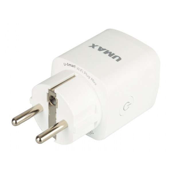 UMAX chytrá zásuvka U-Smart Wifi Plug Mini/ Wi-Fi/ 1x zástrčka/ Amazon Alexa/ Google Assistant/ Android/ iOS/ bílá