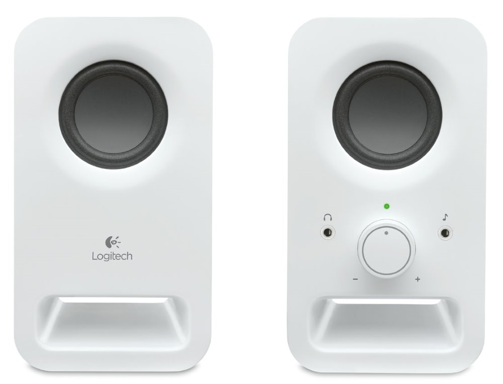Logitech repro Z150 Multimedia Speakers/ 2.0/ 3W/ 3.5mm jack/ Snow White-bílý
