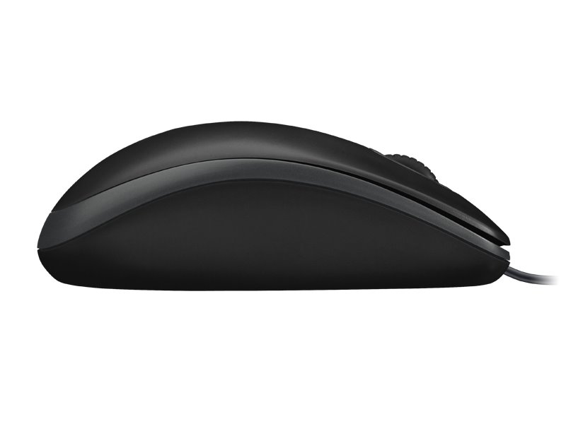 Logitech myš B100/ Drátová/ Optická/ 800dpi/ USB/ černá