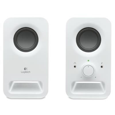 Logitech repro Z150 Multimedia Speakers/ 2.0/ 3W/ 3.5mm jack/ Snow White-bílý