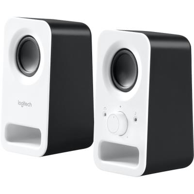 Logitech repro Z150 Multimedia Speakers/ 2.0/ 3W/ 3.5mm jack/ Snow White-bílý