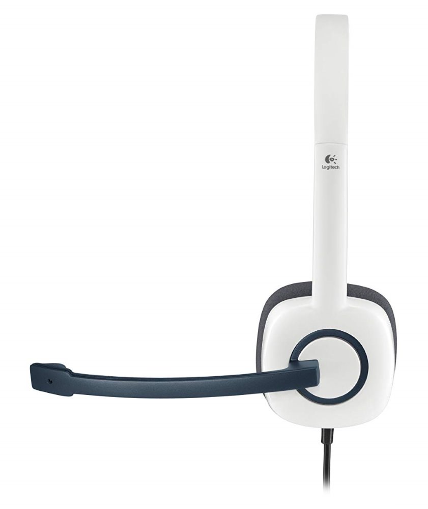Logitech Headset Stereo H150/ drátová sluchátka + mikrofon/ 3,5 mm jack/ kokosová bílá