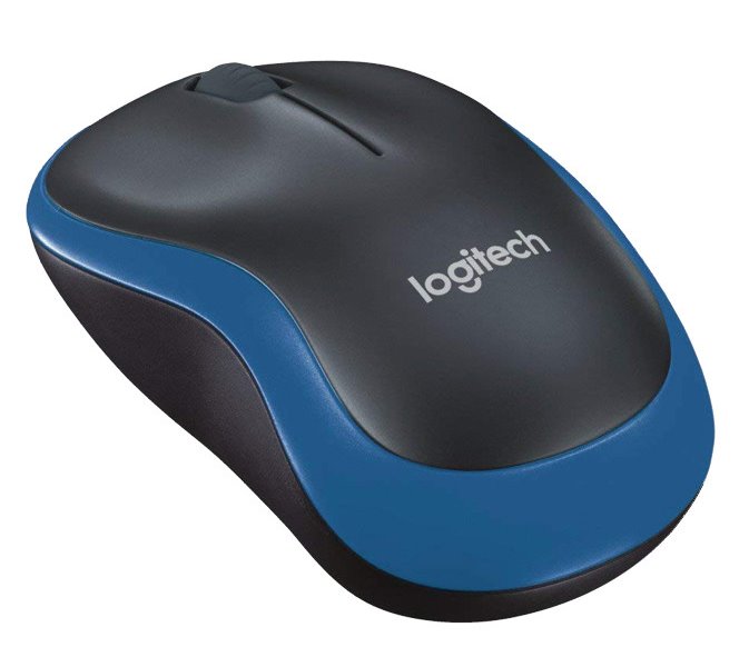 Logitech myš M185/ Bezdrátová/ Optická/ 1000dpi/ USB přijímač/ modrá