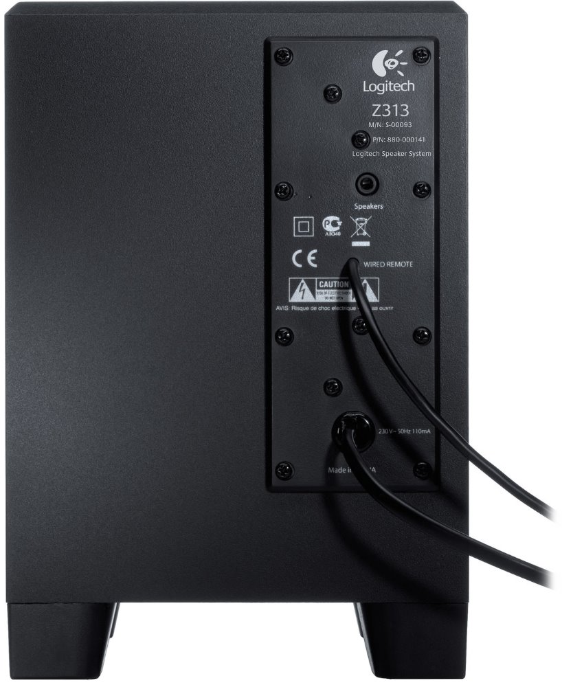 Logitech repro Z313/ 2.1/ 25W/ 3.5 mm jack/ černé