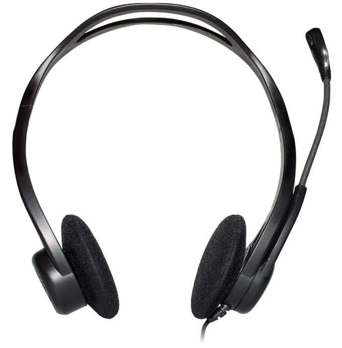 Logitech Headset Stereo PC 960/ drátová sluchátka + mikrofon/ USB/ černá