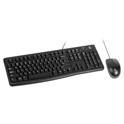 Logitech set MK120/ Drátová klávesnice + myš/ USB/ CZ/SK/ černý