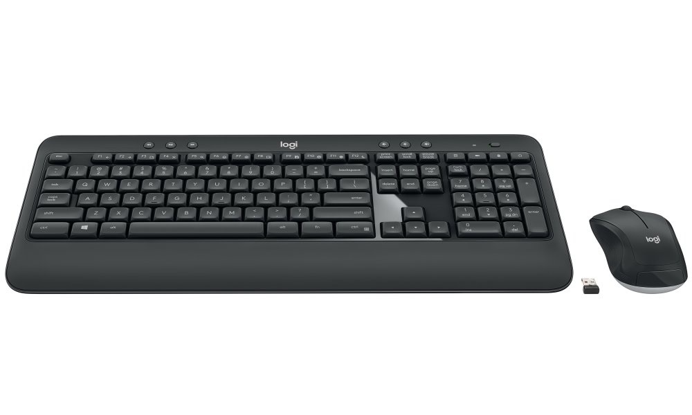 Logitech set MK540 ADVANCED, Bezdrátová klávesnice + myš/ 2.4GHz/ USB přijímač/ CZ/SK/ černý