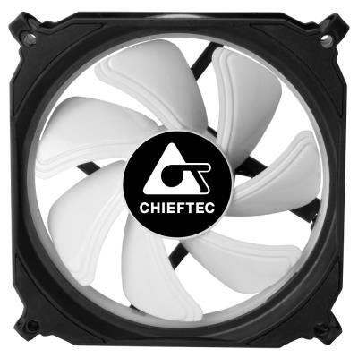 CHIEFTEC sada ventilátorů Tornado / 3x 120mm fan / RGB LED / RGB ovladač / Dálkové ovládání / ultratichý 16 dBa