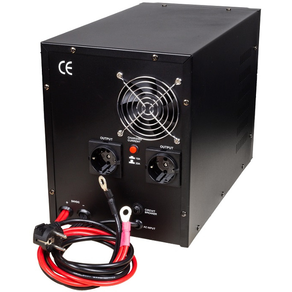 MHPower záložní zdroj MPU-1400-24, UPS, 1400W, čistý sinus, 24V