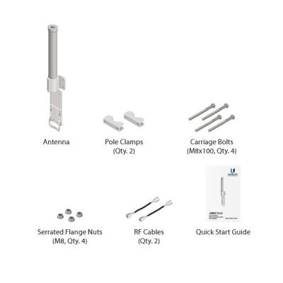 Ubiquiti Všesměrová anténa 5GHz, zisk 10 dBi, úhel 360°, MIMO2x2, 2x RSMA