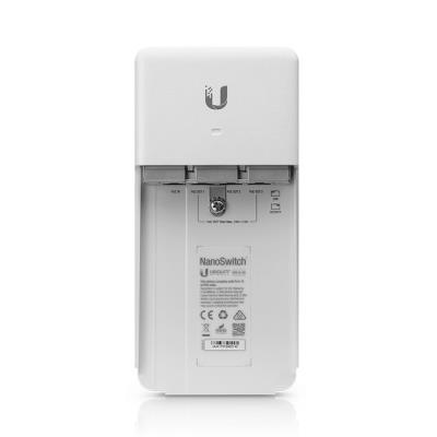 Ubiquiti NanoSwitch Outdoor GbE 24V 1xPoE-In, 3xPoE-Out Passthrough Switch