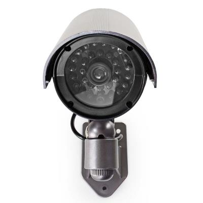 NEDIS atrapa bezpečnostní kamery s infračervenou LED/ bullet/ IP44/ venkovní/ šedá