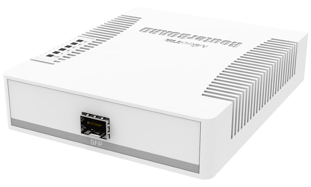 Mikrotik RouterBOARD RB260GS/ nastavitelný 5-portový gigabit smart switch SFP cage/ SwOS/ zdroj
