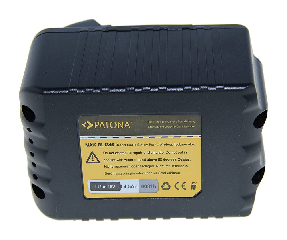 PATONA baterie pro Aku nářadí Makita 18 V 4500mAh Li-Ion