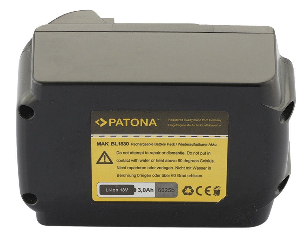 PATONA baterie pro Aku nářadí Makita 18 V 3000mAh Li-Ion