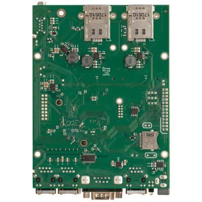 MikroTik RouterBOARD RBM33G 256MB RAM, dual 880 MHz, 2x miniPCI-e, 1x M.2 slot, 2x SIM slot, 3x GbE, L4