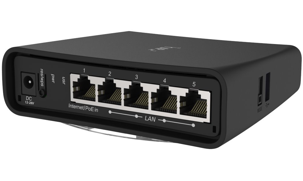 MikroTik RBD52G-5HacD2HnD-TC, hAP ac2, 5x GbE, 2.4+5Ghz Wi-Fi 5, USB, PSU, L4