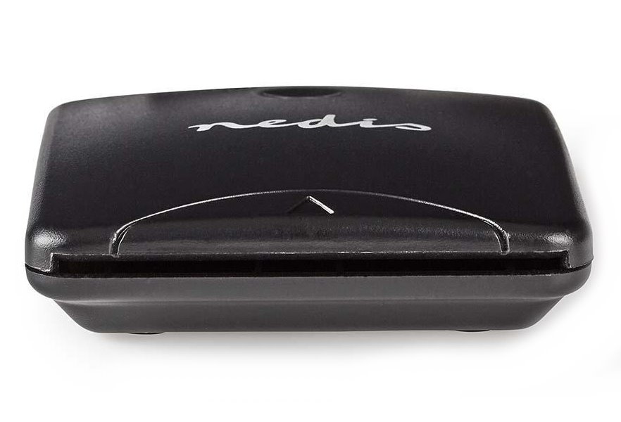 NEDIS čtečka čipových karet CRDRU2SM1BK/ Smart Card ID-1/ eObčanka/ standartní biometrické čipy/ USB 2.0/ černá