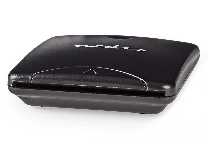 NEDIS čtečka čipových karet CRDRU2SM1BK/ Smart Card ID-1/ eObčanka/ standartní biometrické čipy/ USB 2.0/ černá