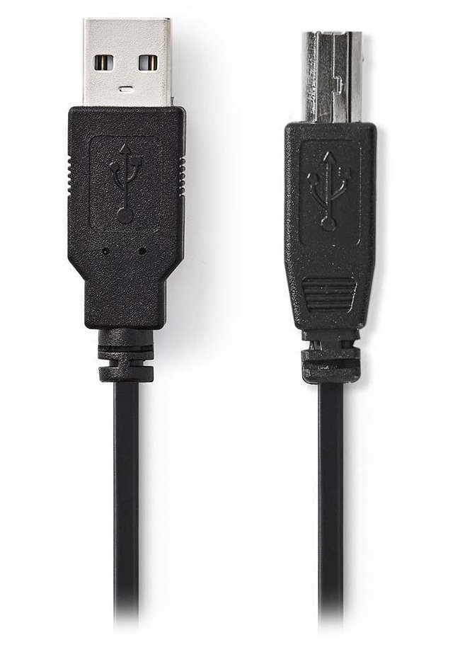NEDIS kabel USB 2.0/ zástrčka USB-A - zástrčka USB-B/ k tiskárně apod./ černý/ blistr/ 3m