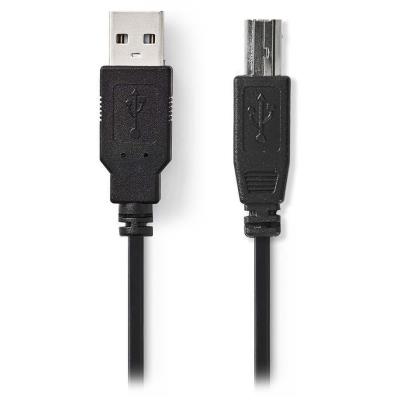 NEDIS kabel USB 2.0/ zástrčka USB-A - zástrčka USB-B/ k tiskárně apod./ černý/ blistr/ 3m