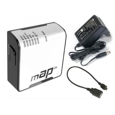 MikroTik RBmAP2nD, 2x LAN PoE+ in/out, 2,4 GHz Wi-FI 4, L4