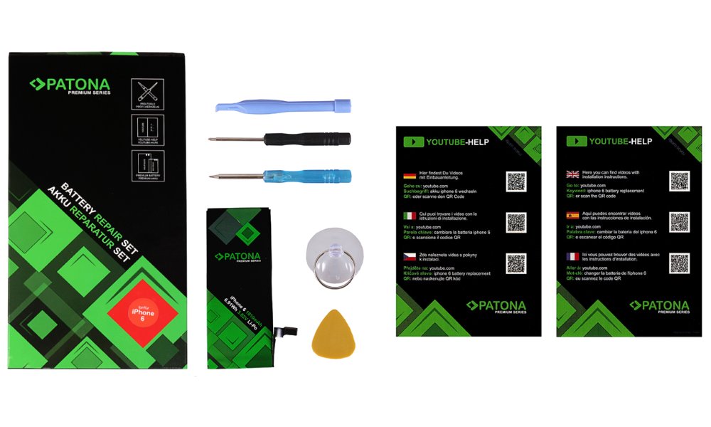 PATONA baterie pro mobilní telefon iPhone 6, 1810mAh 3,82V Li-Pol + nářadí PREMIUM