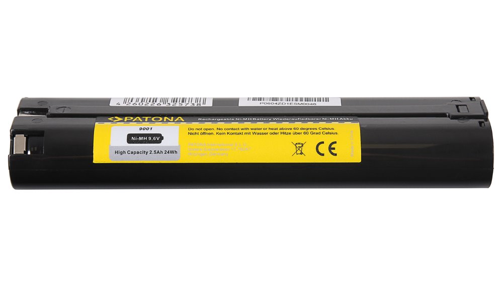 PATONA baterie pro Aku nářadí Makita 9000 9,6V 2500mAh Ni-MH 191681-2