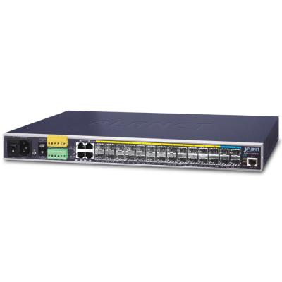 Planet IGS-6325-20S4C4X průmyslový L3 switch, 4x1Gb, 10x1Gb + 4x2.5Gb SFP, 4x10Gb SFP+, 48-56VDC,-40~75°C, IP30, fanless