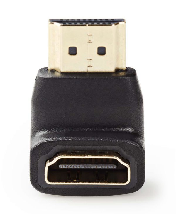 NEDIS adaptér HDMI úhlový 90°/ HDMI konektor - HDMI zásuvka/ černý/ box
