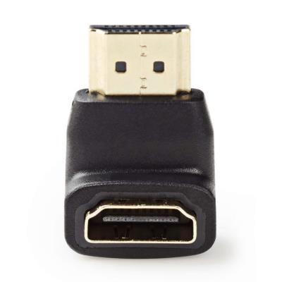 NEDIS adaptér HDMI úhlový 90°/ HDMI konektor - HDMI zásuvka/ černý/ box