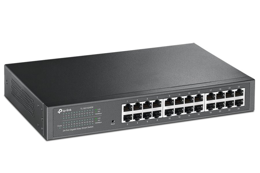 TP-Link TL-SG1024DE/ easy smart switch 24x 10/100/1000Mbps/ IGMP, QoS, VLAN/ desktop