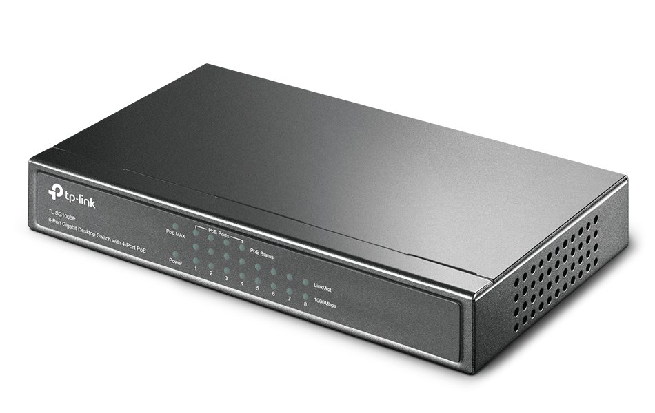 TP-Link TL-SG1008P/ switch 8x 10/100/1000Mbps/ 4x PoE/ 55W /