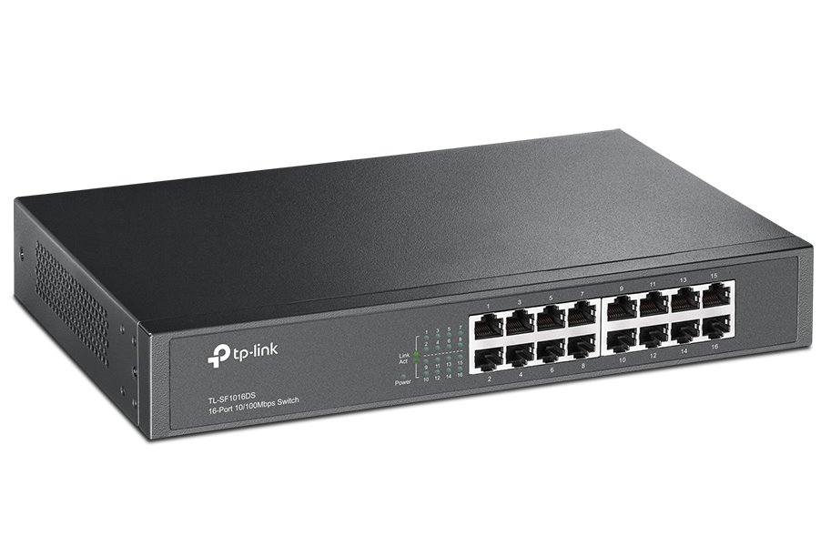 TP-Link TL-SF1016DS/ switch 16 x 10/100 Mbs/ 13" rack/ kovový