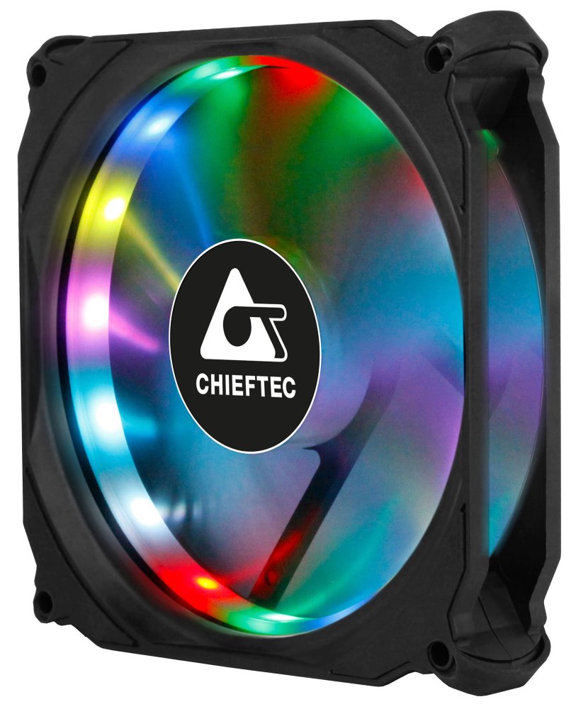 CHIEFTEC ventilátor Tornado / 120mm fan / RGB LED / ultratichý 16 dBa