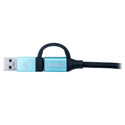 i-tec propojovací kabel USB 3.1 (Type-C) na USB 3.1 (Type-C) s USB 3.0 adaptérem, 1m