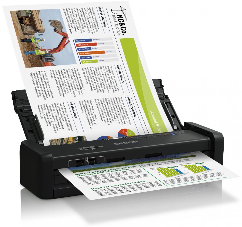 Epson skener WorkForce DS-360W/ A4/ 1200dpi/ USB3.0/ Wi-Fi/ 3 roky záruka po registraci