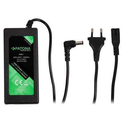 PATONA napájecí adaptér k ntb/ 19V/3,42A 65W/ konektor 5,5x2,5mm/ ASUS,ACER,HP,.PREMIUM/ délka kabelu 2,5 m