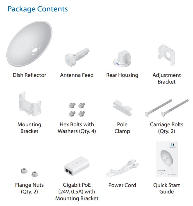 Ubiquiti PowerBeam 2AC 400 - AP/client 2.4GHz, anténa 18dBi MIMO2x2, airMAX AC, 1x Gbit RJ45, PoE 24V