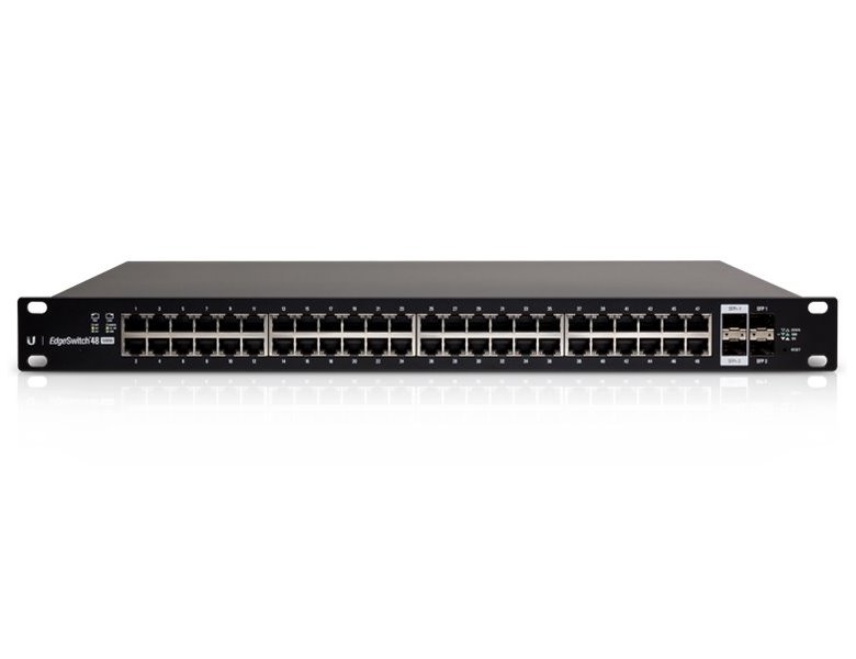 Ubiquiti Edge Switch 48 PoE - 48x GbE, 2x SFP+, 2x SFP, 48x PoE 24V/PoE+ (PoE budget 436W)
