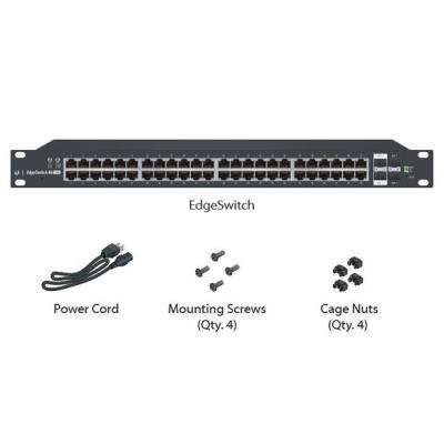 Ubiquiti Edge Switch 48 PoE - 48x GbE, 2x SFP+, 2x SFP, 48x PoE 24V/PoE+ (PoE budget 436W)