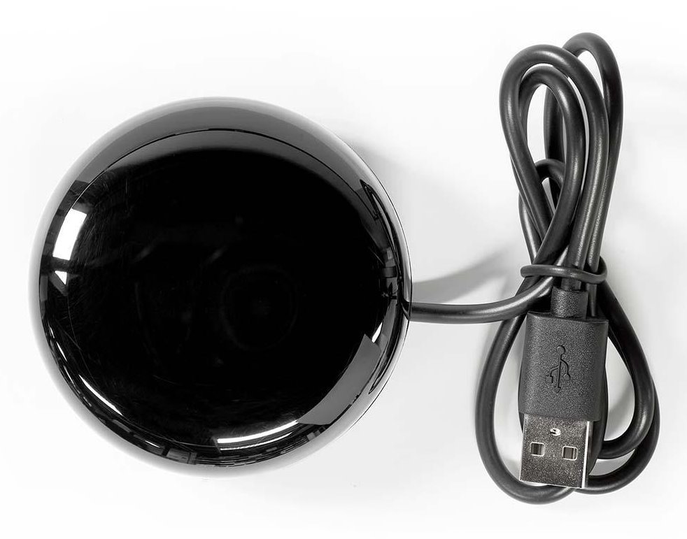 NEDIS Wi-Fi chytrý univerzální dálkový ovladač/ infračervený/ USB/ Google Home/ Alexa/ černý