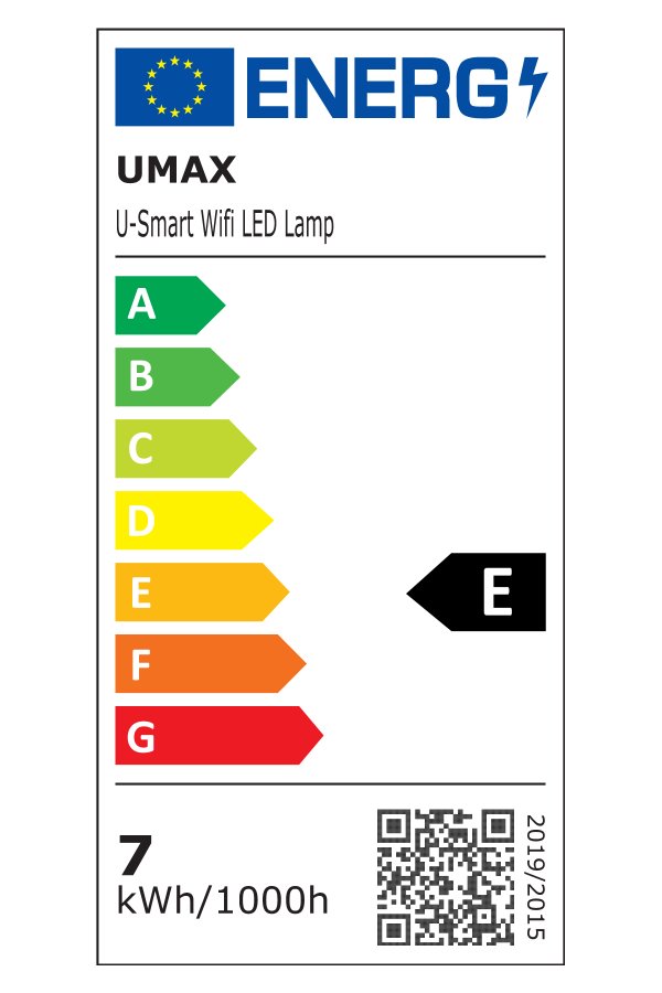 UMAX chytrá stolní LED lampa U-Smart Wifi LED Lamp/ Wi-Fi/ 7W/ RGB/ iOS + Android/ čeština/ bílá