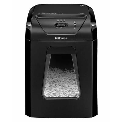 FELLOWES skartovač 12 C/ křížový řez 4x40mm/ objem koše 19 l/ stupeň utajení P-4 (důvěrné)/ černý