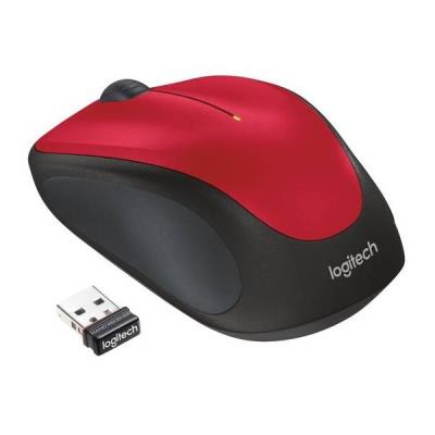 Logitech myš M235/ Bezdrátová/ Optická/ 1000dpi/ USB přijímač/ červená