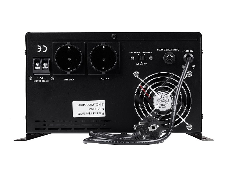 MHPower záložní zdroj MHPower MSKD-700-12, UPS, 700W, čistý sinus, 12V, solární regulátor MPPT