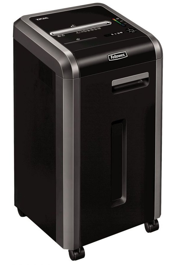 FELLOWES skartovač 225 Mi/ křížový mikrořez 2x12 mm/ objem koše 60 l/ stupeň utajení P-5 (tajné)/ černý