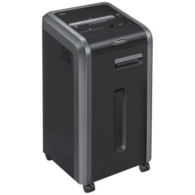 FELLOWES skartovač 225 i/ přímý řez 5,8 mm/ objem koše 60 l/ stupeň utajení P-2/ černý