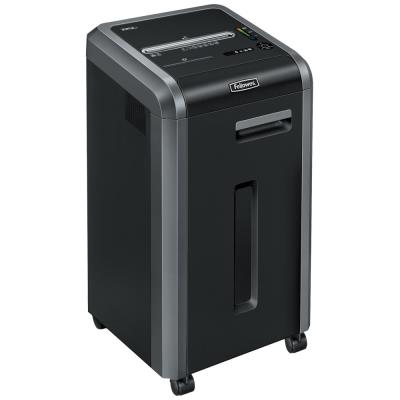 FELLOWES skartovač 225 Ci/ křížový řez 4x38 mm/ objem koše 60 l/ certifikát NBÚ/ stupeň utajení P-4 (důvěrné)/ černý