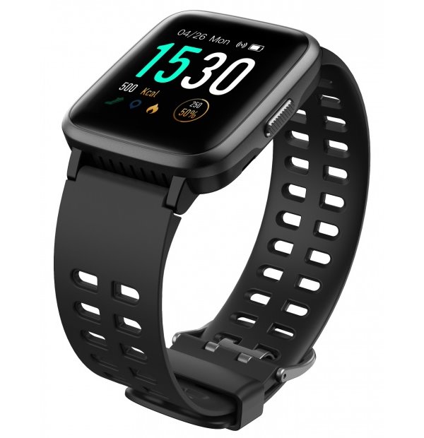 UMAX chytré hodinky U-Band P2 Black/ 1,3" IPS/ Bluetooth 4.2/ nRF52840/ ATM5/ iOS 8.0 +/ Android 4.3 +/ app Veryfit PRO
